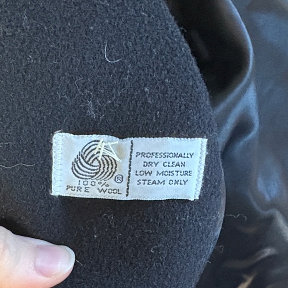 Vintage Talbots 100% Wool Elegant Black Women's Long Coat Jacket Size 6 - Picture 6 of 7